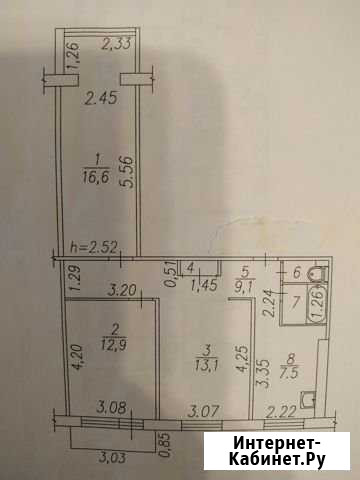 3-комнатная квартира, 60 м², 2/9 эт. на продажу в Новокузнецке Новокузнецк - изображение 1