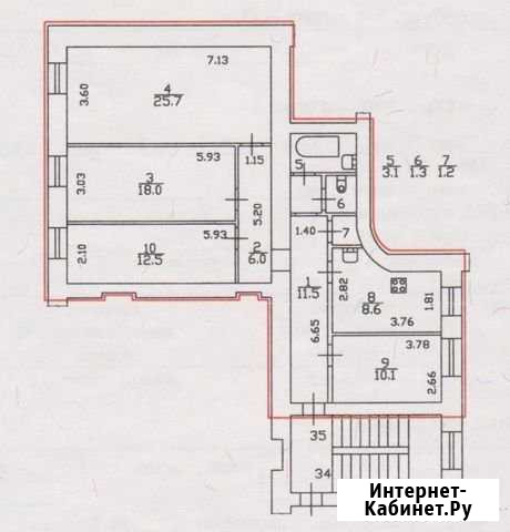 4-комнатная квартира, 98 м², 2/6 эт. на продажу в Санкт-Петербурге Санкт-Петербург - изображение 1