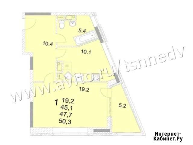1-комнатная квартира, 50.3 м², 14/17 эт. на продажу в Королеве Королев - изображение 1