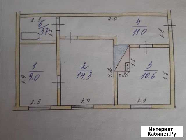 2-комнатная квартира, 48 м², 1/1 эт. на продажу в Тяжинском Тяжинский - изображение 1