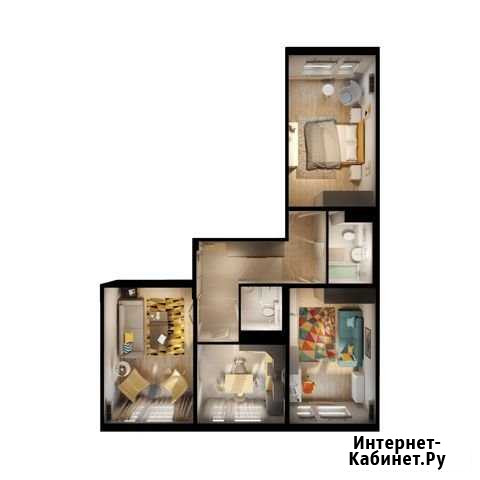 3-комнатная квартира, 87.8 м², 7/9 эт. на продажу в Люберцах Люберцы - изображение 1