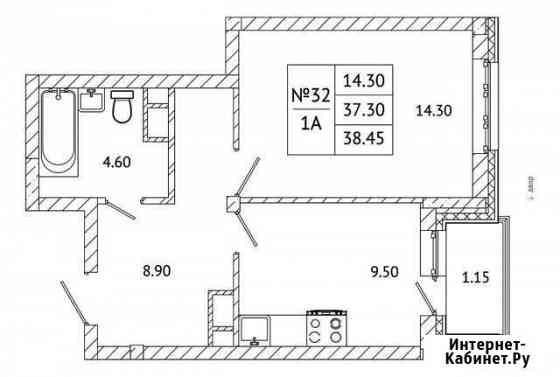 1-комнатная квартира, 38.5 м², 5/5 эт. на продажу в Малаховке Малаховка