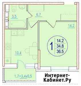 1-комнатная квартира, 36.5 м², 8/21 эт. на продажу в Ростове-на-Дону Ростов-на-Дону