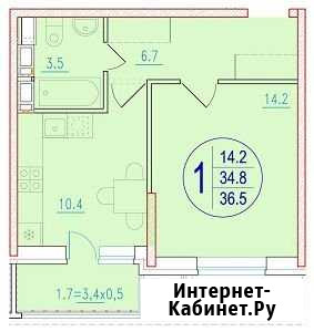 1-комнатная квартира, 36.5 м², 8/21 эт. на продажу в Ростове-на-Дону Ростов-на-Дону - изображение 1