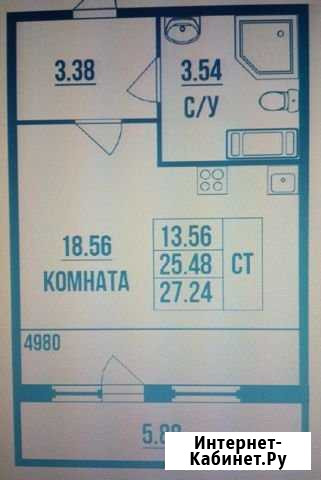 Квартира-студия, 27.2 м², 10/25 эт. на продажу в Санкт-Петербурге Санкт-Петербург - изображение 1