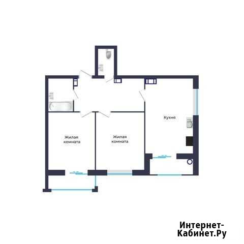 2-комнатная квартира, 75.2 м², 5/8 эт. на продажу в Ставрополе Ставрополь - изображение 1