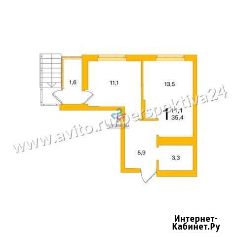 1-комнатная квартира, 35.4 м², 13/22 эт. на продажу в Уфе Уфа - изображение 1