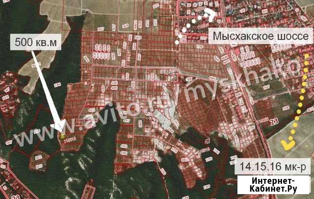 Участок СНТ, ДНП 5 сот. на продажу в Мысхако Мысхако - изображение 1