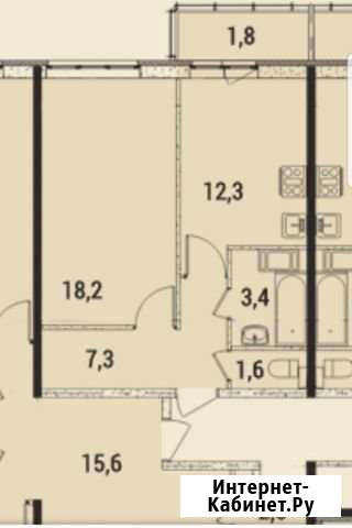 1-комнатная квартира, 44 м², 4/15 эт. на продажу в Санкт-Петербурге Санкт-Петербург - изображение 1