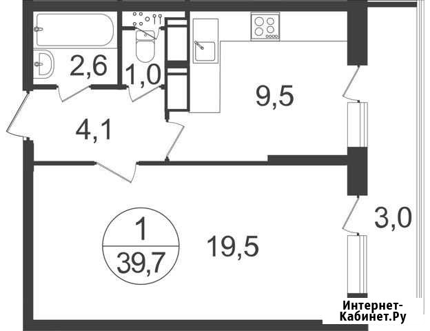 1-комнатная квартира, 39.7 м², 22/22 эт. на продажу в Балашихе Балашиха - изображение 1
