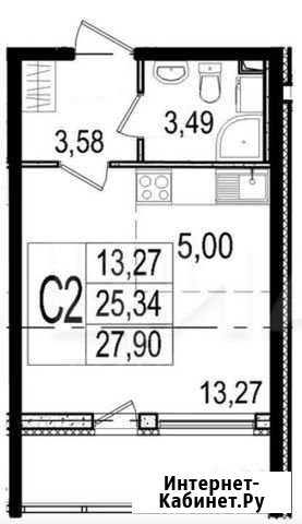 Квартира-студия, 25.3 м², 1/12 эт. на продажу в Санкт-Петербурге Санкт-Петербург - изображение 1