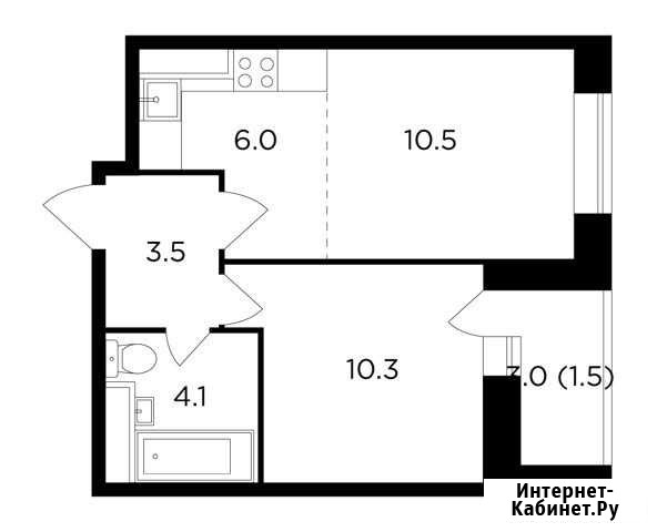2-комнатная квартира, 35.9 м², 10/16 эт. на продажу в Пушкино Пушкино - изображение 1