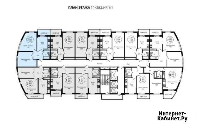 2-комнатная квартира, 60 м², 5/25 эт. на продажу в Краснодаре Краснодар - изображение 1