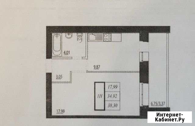 1-комнатная квартира, 38.3 м², 11/11 эт. на продажу во Владимире Владимир - изображение 1