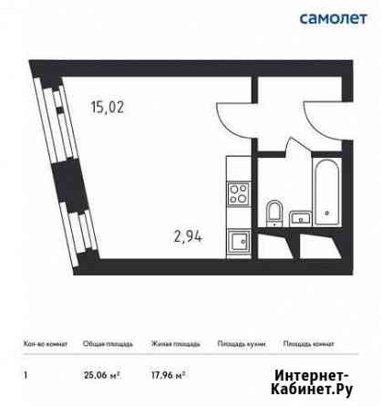 Квартира-студия, 25.1 м², 31/33 эт. на продажу в Одинцово Одинцово