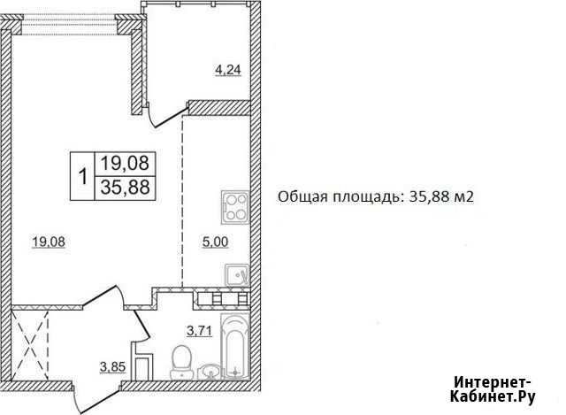 1-комнатная квартира, 36 м², 16/17 эт. на продажу в Анапе Анапа - изображение 1