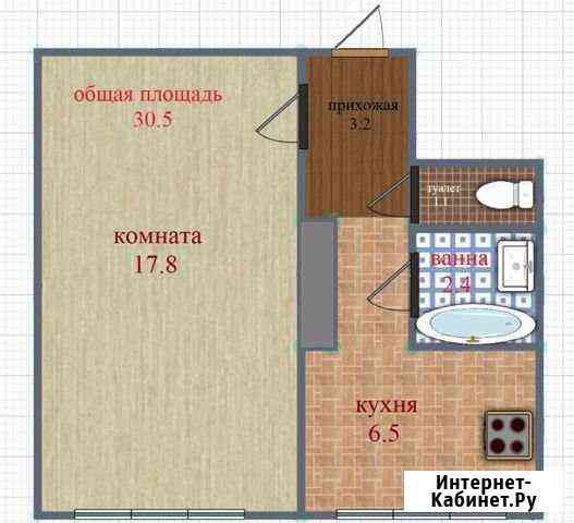 1-комнатная квартира, 30.5 м², 3/9 эт. на продажу в Санкт-Петербурге Санкт-Петербург