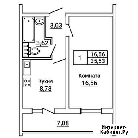 1-комнатная квартира, 35.4 м², 10/10 эт. на продажу в Челябинске Челябинск - изображение 1