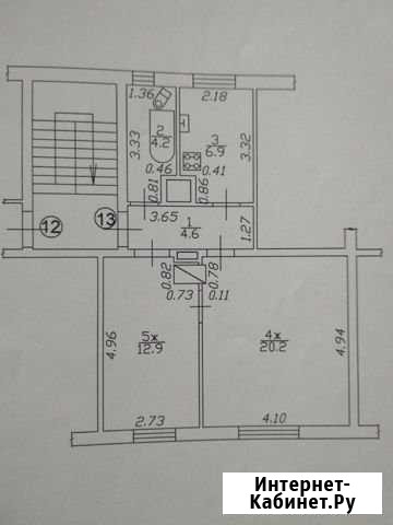 2-комнатная квартира, 49 м², 3/3 эт. на продажу в Гусеве Гусев - изображение 1