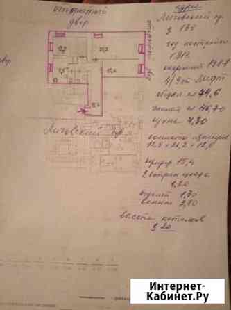 3-комнатная квартира, 74.6 м², 4/7 эт. на продажу в Санкт-Петербурге Санкт-Петербург