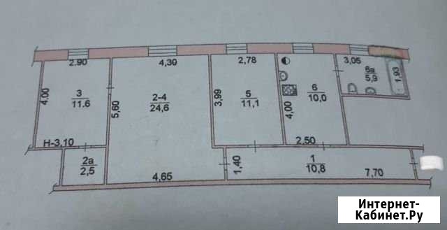 3-комнатная квартира, 80 м², 1/2 эт. на продажу в Ростове-на-Дону Ростов-на-Дону - изображение 1