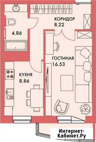 1-комнатная квартира, 39.9 м², 14/16 эт. на продажу в Перми Пермь - изображение 1