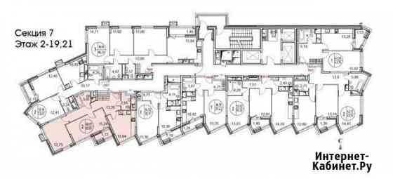 2-комнатная квартира, 62 м², 3/21 эт. на продажу в Москве Москва