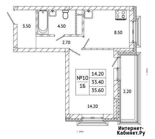 1-комнатная квартира, 35.6 м², 2/5 эт. на продажу в Малаховке Малаховка