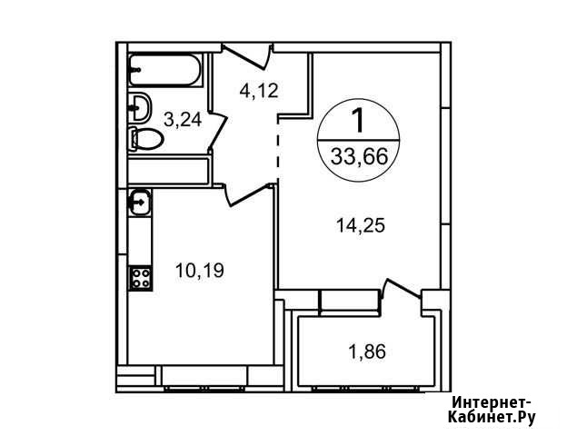 1-комнатная квартира, 33.7 м², 12/22 эт. на продажу в Балашихе Балашиха - изображение 1