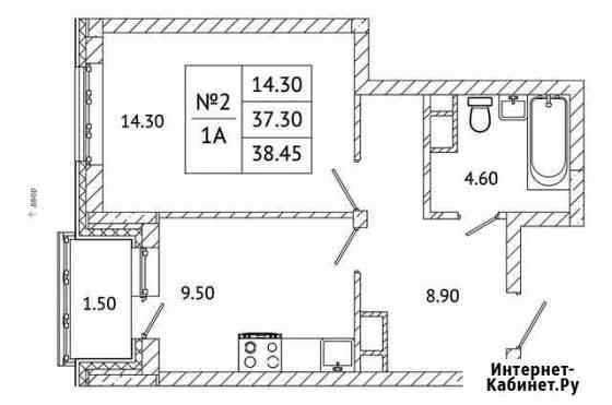 1-комнатная квартира, 38.5 м², 1/5 эт. на продажу в Малаховке Малаховка