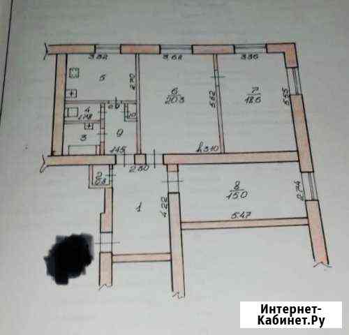 3-комнатная квартира, 81.9 м², 2/3 эт. на продажу в Клинцах Клинцы