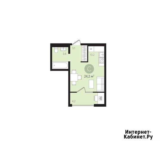 1-комнатная квартира, 24.2 м², 7/11 эт. на продажу в Екатеринбурге Екатеринбург - изображение 1
