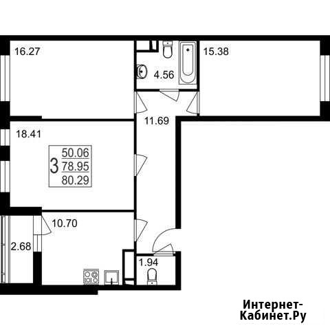 3-комнатная квартира, 80.3 м², 1/8 эт. на продажу в Нахабино Нахабино - изображение 1