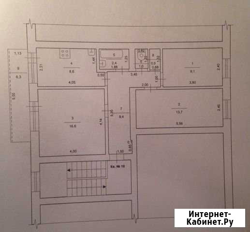 3-комнатная квартира, 73 м², 2/2 эт. на продажу в Еткуле Еткуль - изображение 1