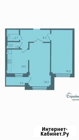 2-комнатная квартира, 61.1 м², 2/9 эт. на продажу в Пскове Псков - изображение 1