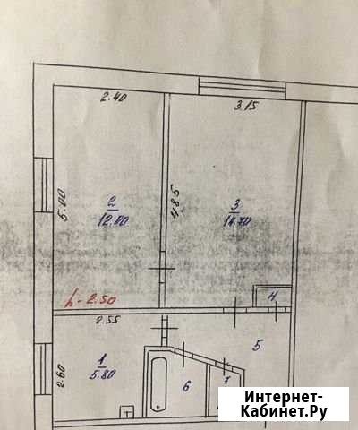 2-комнатная квартира, 40.7 м², 1/5 эт. на продажу в Прокопьевске Прокопьевск - изображение 1