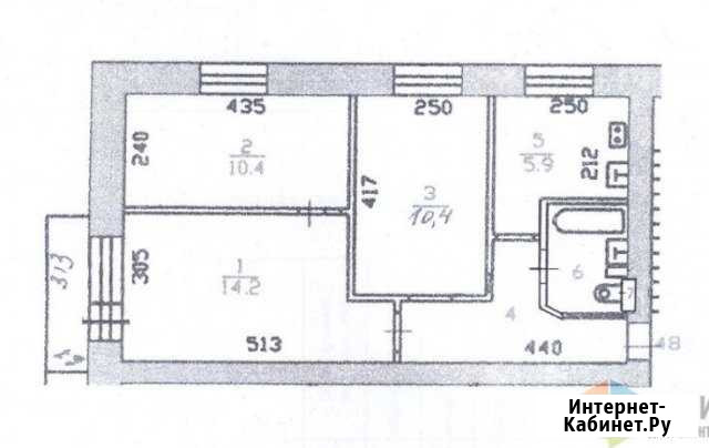 3-комнатная квартира, 50 м², 3/5 эт. на продажу в Челябинске Челябинск - изображение 1