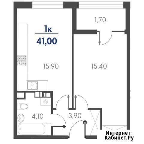 1-комнатная квартира, 41 м², 12/19 эт. на продажу в Новороссийске Новороссийск - изображение 1