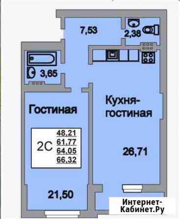 2-комнатная квартира, 66 м², 12/18 эт. на продажу в Саратове Саратов