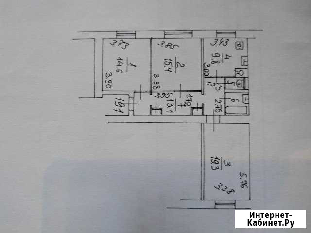 Комната 15.4 м² в 3-ком. кв., 2/8 эт. на продажу в Москве Москва - изображение 1