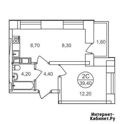 2-комнатная квартира, 39.4 м², 10/17 эт. на продажу в Люберцах Люберцы