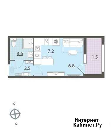 1-комнатная квартира, 21.5 м², 22/32 эт. на продажу в Екатеринбурге Екатеринбург - изображение 1