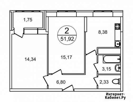 2-комнатная квартира, 51.9 м², 22/22 эт. на продажу в Балашихе Балашиха