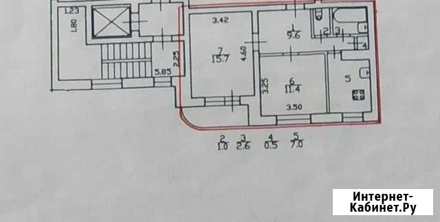 2-комнатная квартира, 47.8 м², 7/9 эт. на продажу в Санкт-Петербурге Санкт-Петербург - изображение 1