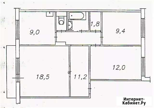 3-комнатная квартира, 64 м², 2/10 эт. на продажу в Перми Пермь - изображение 1
