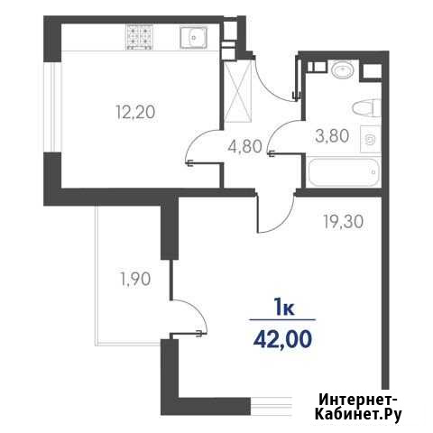 1-комнатная квартира, 42 м², 5/19 эт. на продажу в Новороссийске Новороссийск - изображение 1