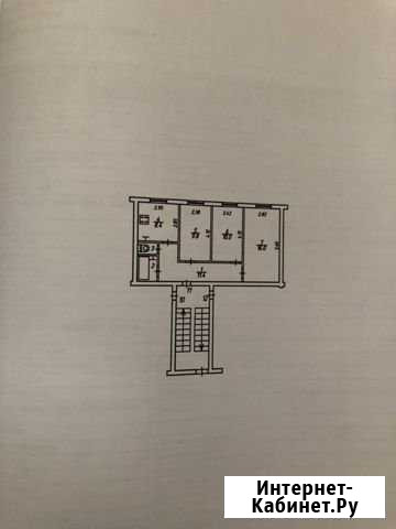 3-комнатная квартира, 59 м², 1/4 эт. на продажу в Калуге Калуга - изображение 1