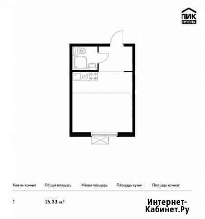 Квартира-студия, 25.3 м², 3/33 эт. на продажу в Москве Москва