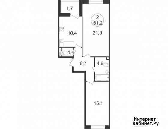 2-комнатная квартира, 61.2 м², 2/22 эт. на продажу в Балашихе Балашиха