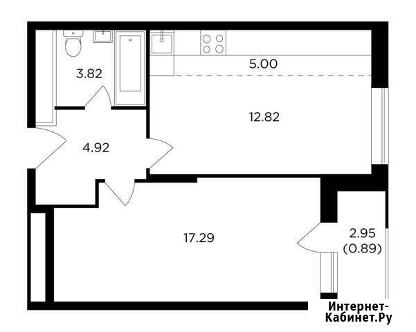 2-комнатная квартира, 44.7 м², 10/25 эт. на продажу в Одинцово Одинцово - изображение 1